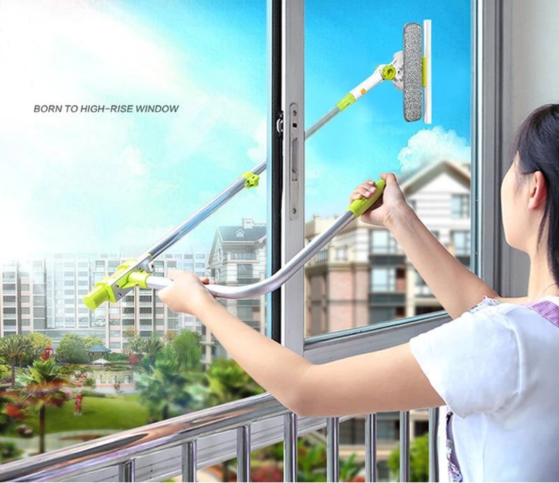 Eworld Hot Upgraded Telescopic High-rise Window Cleaning Glass Cleaner Brush For Washing Window Dust Brush Clean Windows Hobot