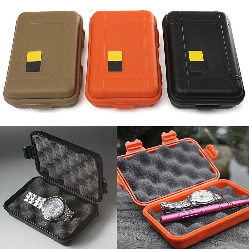 L/S Size Outdoor Plastic Waterproof Airtight Survival Case Container Camping Outdoor Travel Storage Box