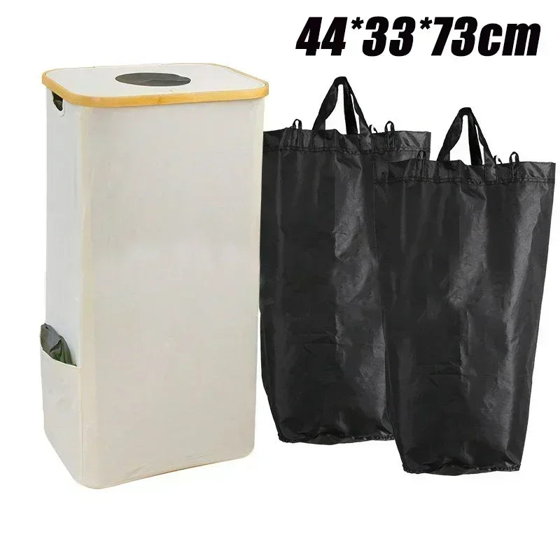 Collapsible Empty Bottle Storage Basket with Lid, Removable Tote Bag, Wastewater Bottle Collection Bin, 2024