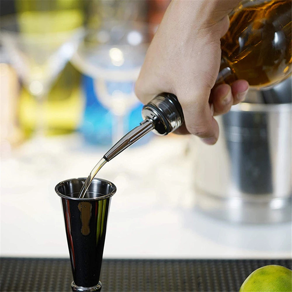 Cocktail Shaker Bar Set: 2 Weighted Boston Shakers,Cocktail Strainer Set,Jigger,Muddler and Spoon, Ice Tong and 2 Bottle Pourer