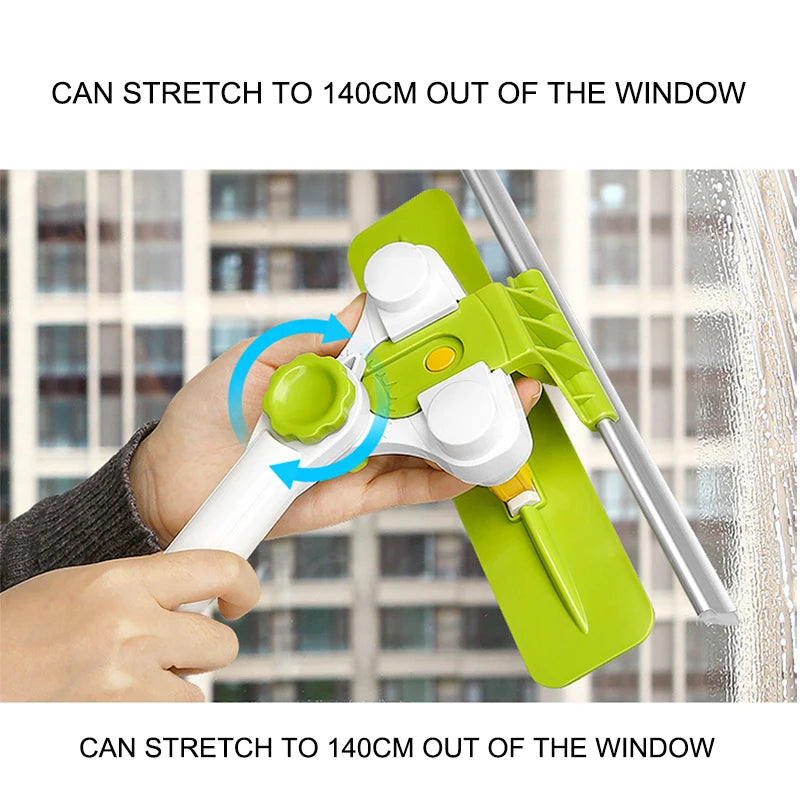 Eworld Hot Upgraded Telescopic High-rise Window Cleaning Glass Cleaner Brush For Washing Window Dust Brush Clean Windows Hobot