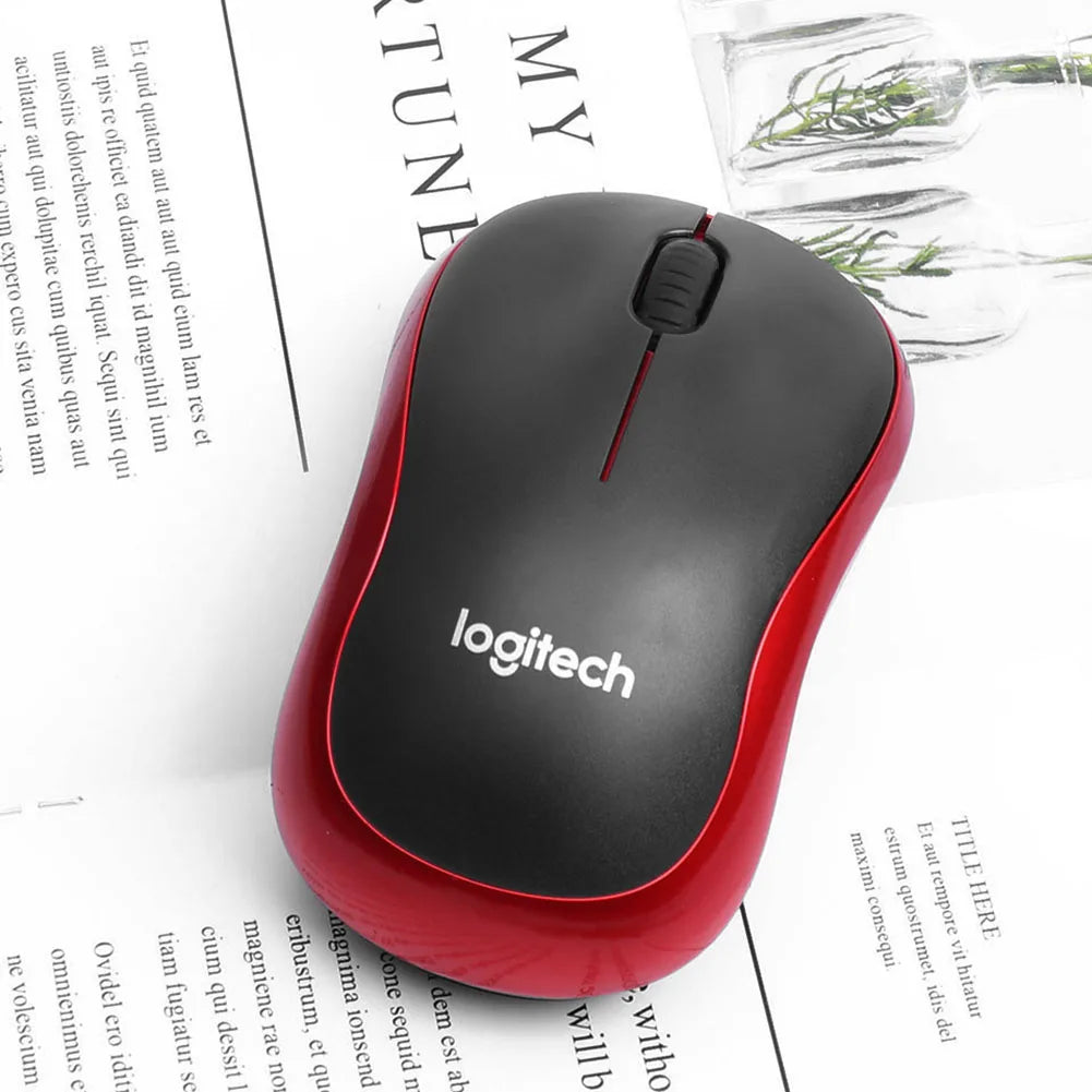 Logitech M185 Wireless Mouse 2.4Ghz USB 1000DPI Mice USB Receiver Mute Optical Navigation Mice For Mac Os Chrome Window 10/8/7