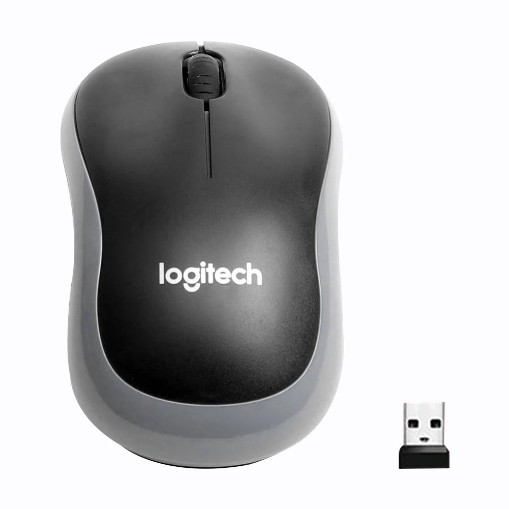 Logitech M185 Wireless Mouse 2.4Ghz USB 1000DPI Mice USB Receiver Mute Optical Navigation Mice For Mac Os Chrome Window 10/8/7